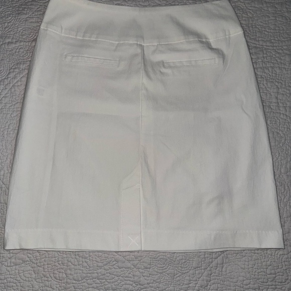 NWT Lulu-B Women’s White 4-Pocket Pull On Stretch Summer Skirt With Shorts Sz 4 - Picture 4 of 11